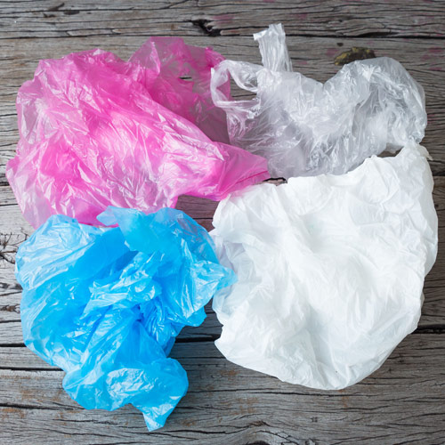 group of plastic bags